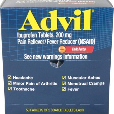 2CT ADVIL TABS(BOX OF 50-2CT)