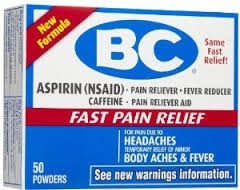 BC HEADACHE POWDER 2'S BX/36