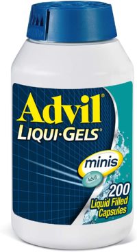 Advil Liqui-Gels minis Pain Reliever and Fever Reducer, Pain Medicine for Adults with Ibuprofen 200mg for Pain Relief - 200 Liquid Filled Capsules