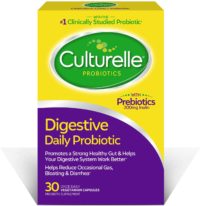 Culturelle Pro Strength Daily Probiotic Capsules, Probiotic For Men & Women, Most Clinically Studied Probiotic Strain Proven to Support Digestive & Immune Health, Gluten & Soy Free, 60 Count