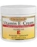 DLC CREMA DE VITAMINA E / VITAMIN E CREAM (10,000 IU) 4 OZ