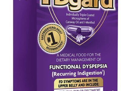 FDGARD for The Dietary Management of Meal-Triggered Indigestion (FD: Functional Dyspepsia) Symptoms? Including, Abdominal Discomfort, Difficulty Finishing a Meal, Bloating?*, Nausea, 36 Capsules