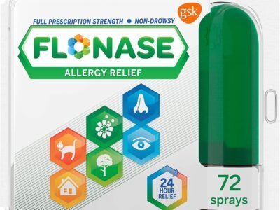 Flonase Allergy Relief Nasal Spray, 24 Hour Non Drowsy Allergy Medicine, Metered Nasal Spray - 72 Sprays