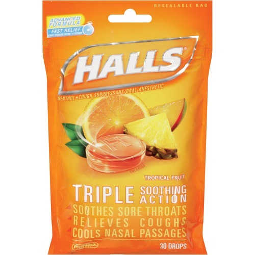 HALLS BAG 30'S HONEYLEMON