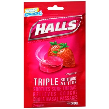 HALLS BAG 30'S STRAWBERRY