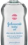 JJ BABY OIL 20 OZ ALOE/VIT-E