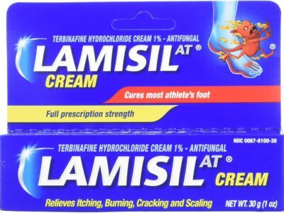 Lamisil Athelete's Foot Antifungal Cream, Full Prescription Strength for Itching, Burning, Cracking, and Scaling, 1 ounce (Pack of 2)