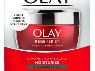 Olay Regenerist Micro-Sculptng Cream 1.7 Ounce Jar (Fragrance-Free) (50ml) (3 Pack)