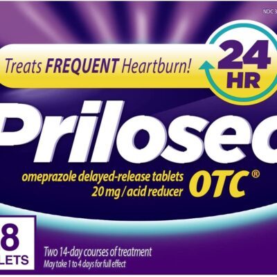 Prilosec OTC Frequent Heartburn Medicine and Acid Reducer Tablets, 28 Count