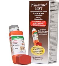 Primatene Mist Epinephrine Inhalation Aerosol 160 Metered Sprays Over-The-Counter Asthma Inhaler