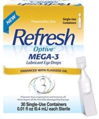 REFRESH OPTIVE MEGA-3 LUBRICANT EYE DROPS (Pack of 2)