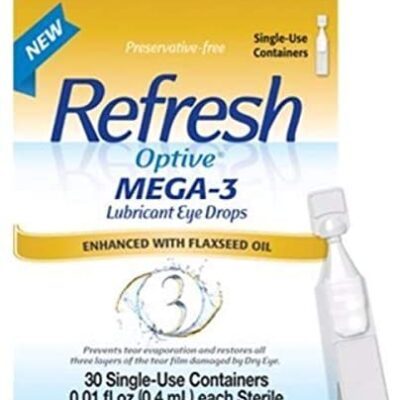 REFRESH OPTIVE MEGA-3 LUBRICANT EYE DROPS (Pack of 2)