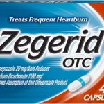 Zegerid OTC Heartburn Relief, 24 Hour Stomach Acid Reducer Proton Pump Inhibitor with Omeprazole and Sodium Bicarbonate, Capsules, 42 Count (Pack of 1)