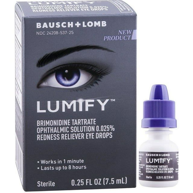 Lumify Redness Reliever Eye Drops, Value Size 3 Pack, 0.25 Ounce Each (3 X 7.5mL)