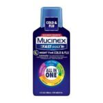 Mucinex Fast Max Maximum Strength Night Time Cold and Flu Liquid 6 Oz