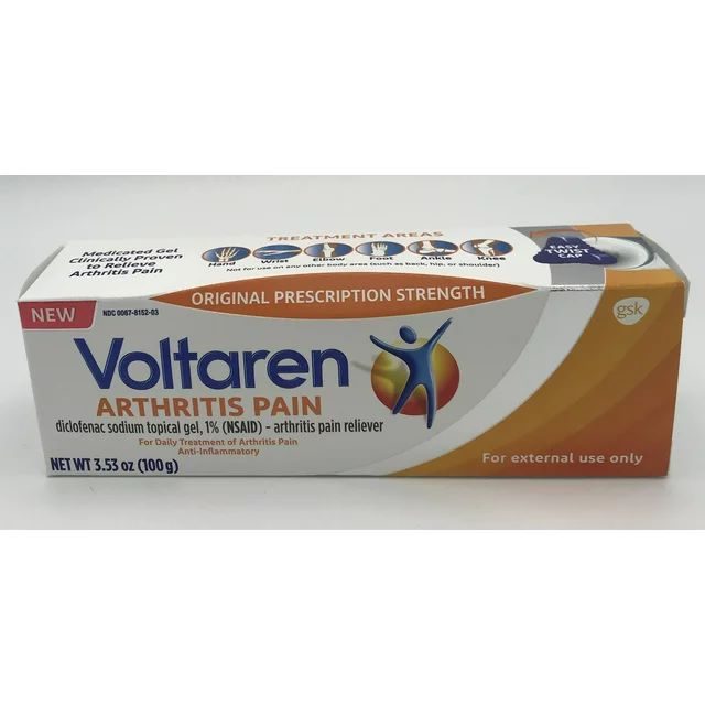 Voltaren Arthritis Pain Topical Gel 1% (100g) Over the Counter Anti-Inflammatory Cream for Arthritis Pain