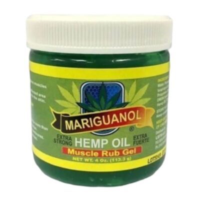 Mariguanol Hemp Oil Muscle Rub Gel 4 Oz