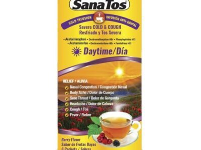 SanaTos Severe Cold and Cough Daytime Tea (6 Berry Flavor Packets) – Vas al Super