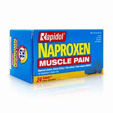 Rapidol NAPROXEN, Muscle Pain, 220mg, 24 Capsules