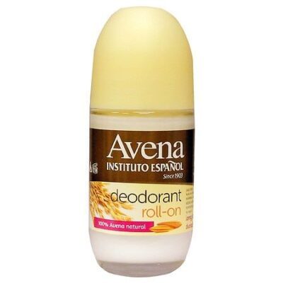 Avena Roll-on Deodorant 100% Natural Oat Unisex Long-Lasting 2.5 Fl Oz. Bottle
