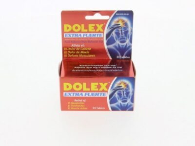 Dolex Extra Fuerte Pain Reliever Aid - Ayuda a Aliviar El Dolor X 24 Tabs