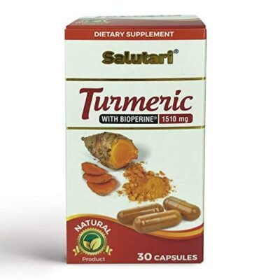 SALUTARI Turmeric Supplement Capsules – 1510 Mg – 30 Capsules