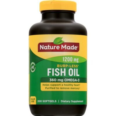 Nature Made Fish Oil Supplement Vitamin | 1200 Mg | 200 Soft Gels