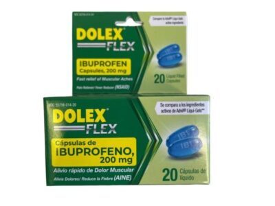 DOLEX Flex, Muscular Aches (Dolor Muscular) 200 mg 20 Capsules