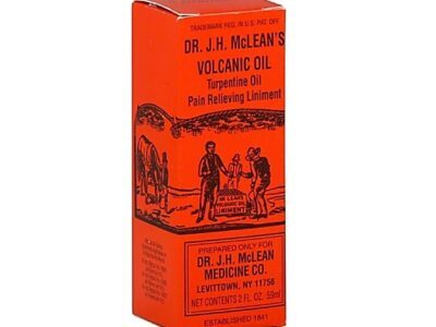 Volcanic Oil, Turpentine Oil, Pain Relieving Liniment, DR. J. H. McLEAN, 2 fl Oz (59 ml)