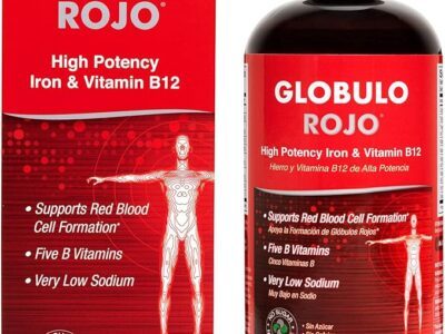GLOBULO ROJO Iron & Vit.B12, 16 fl Oz (473) Liquid for Adults