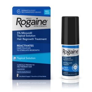 Rogaine Extra Strength 5% Minoxidil Topical Solution, Hair Regrowth, Men, 2 fl. oz