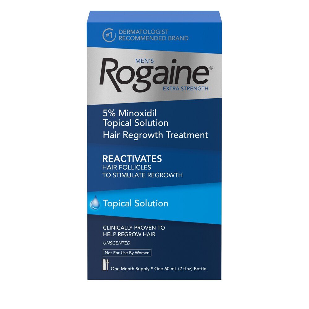Rogaine Extra Strength 5% Minoxidil Topical Solution, Hair Regrowth, Men, 2 fl. oz - Image 3