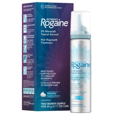 Women's Rogaine 5% Minoxidil Foam, Unscented, 2-Month Supply