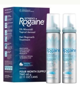 Women's Rogaine 5% Minoxidil Foam, Unscented, 4-Month Supply