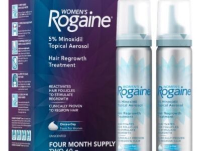 Women's Rogaine 5% Minoxidil Foam, Unscented, 4-Month Supply
