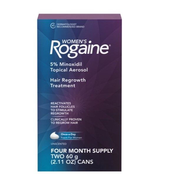 Women's Rogaine 5% Minoxidil Foam, Unscented, 4-Month Supply - Image 4