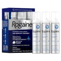 Men's Rogaine 5% Minoxidil Topical Aerosol Hair Regrowth Treatment Foam, 3 Month Supply (Each Can 2.11 Ounce - 60 Gram)