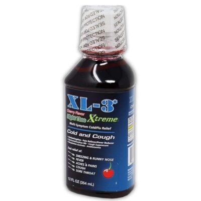 XL-3*  Xtreme, Cherry Flavor, Night Time, Cold & Cough, 12 fl Oz (354 ml)