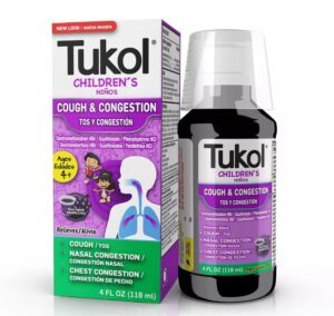 Tukol Children, Cough & Congestion, Grape, Age 4+, 4 fl Oz (118 ml)