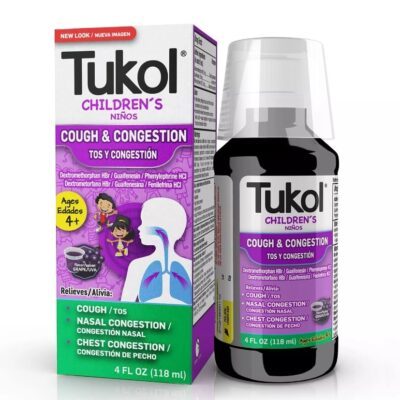 Tukol Children, Cough & Congestion, Grape, Age 4+, 4 fl Oz (118 ml)
