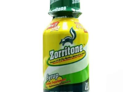 Zorritone Syrup, Vitamin A & D + Balsam & Eucaliplus, Mint Flavored 4 fl Oz (118 ml)
