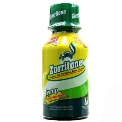 Zorritone Syrup, Vitamin A & D + Balsam & Eucaliplus, Mint Flavored 4 fl Oz (118 ml)