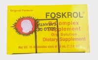 FOSKROL Vitamin B-Complex Supplement for Brain & Nerves, 15 Vials, 7.5 fl Oz