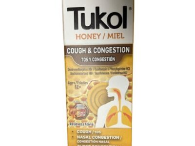 Tukol Honey / Miel, Cough & Congestion, Age 12+, 4 fl Oz (118 ml)
